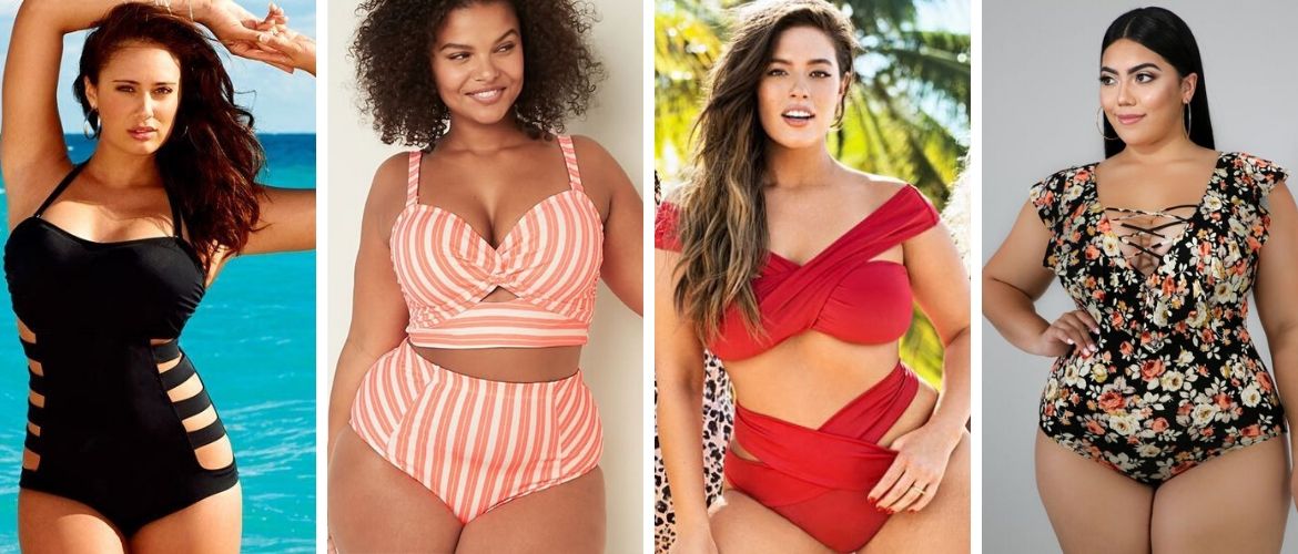 Fashionable plus-size swimwear this year